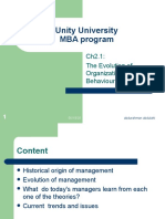 ch1.2 The Evolution of Management Theory