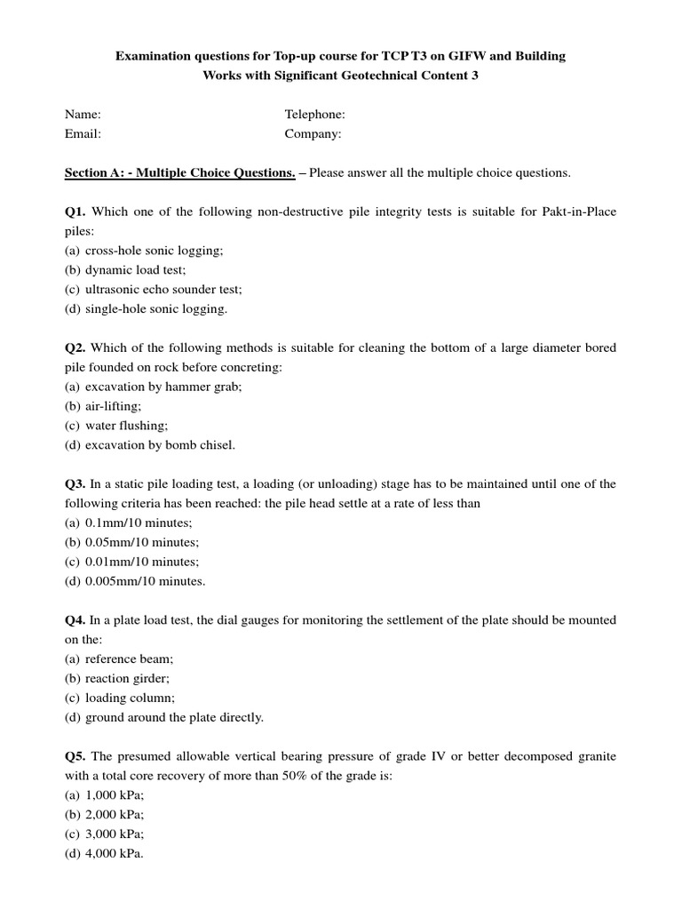 Exam Sample Pdf Pdf Earth Sciences Natural Materials