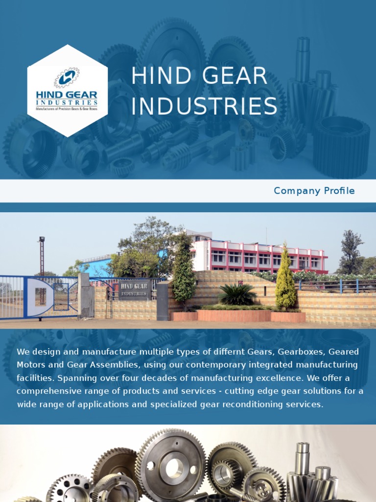 Gears Manufacturers in India PDF