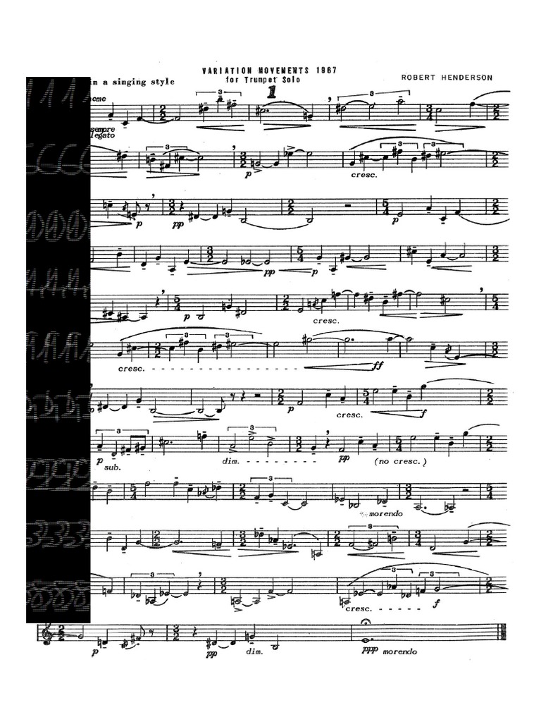 R. Henderson - Variation Movements (1967) PDF | PDF