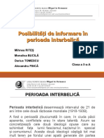 Posibilitati de Informare in Perioada Interbelica - Final
