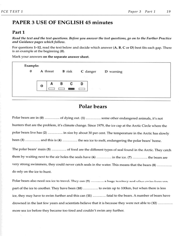 Swimming With Seals Fce Answers