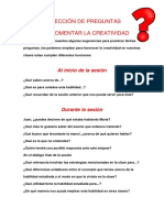 Coleccion de Tipos de Preguntas Que Fomentan La Creatividad en Nuestras Clases