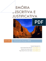 Memoria Descritiva e Justificativa BT PDF