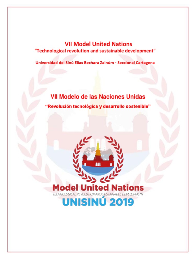 Manual Para El Modelo De Las Naciones Unidas Pdf Consejo De