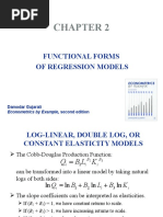 Functional Forms of Regression Models: Damodar Gujarati