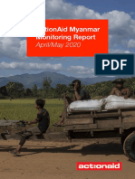 Actionaid Myanmar Monitoring Report: April/May 2020