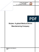 Stryker: A Global Medical Device Manufacturing Company