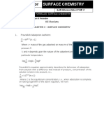 Formulas For Surface Chemistry