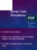 Monte Carlo Simulation Final