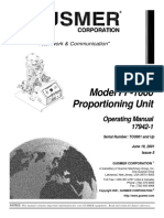 Model FF-1600 Proportioning Unit: Operating Manual 17942-1