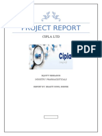 Project Report: Cipla LTD