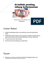 Istilah-Istilah Penting Dalam Bidang Kefarmasian - Reguler - 2