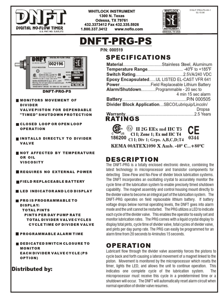 DNFT Digital No-Flow Timer Overview | PDF | Valve | Liquid Crystal Display