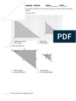 4.3/4.4 Scale Factor and Similarity - Review Name: - Class