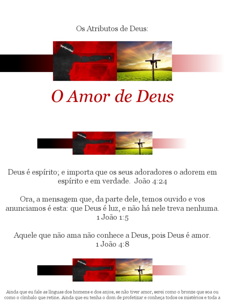 O Amor De Deus Pdf Evangelho De João Amor