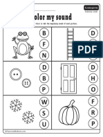 Beginning Sounds Worksheets - PDF (Tuesday-14th April 2020) PDF