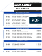 Lista de Precios COLLINO PDF