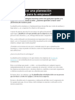 Cómo Hacer Una Planeación Estratégica para Tu Empresa