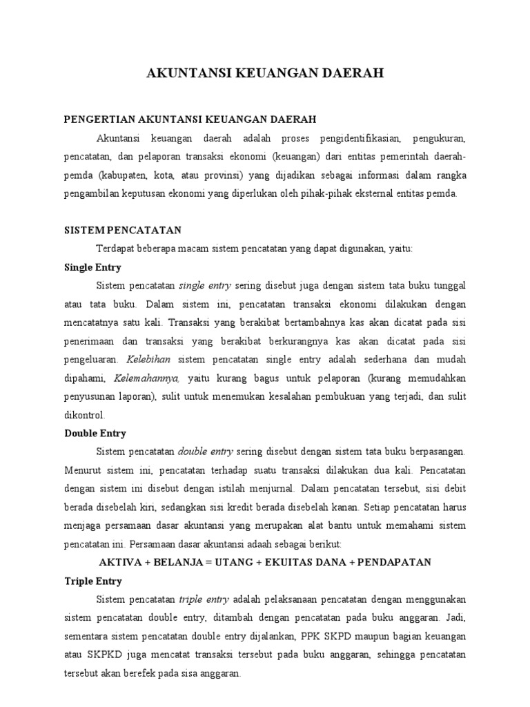 Akuntansi Keuangan Daerah