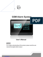 GSM Alarm System: User's Manual