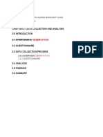 Chapter 3: Data Collection and Analysis 3.1 Interviewing 3.2 Questionnaire 3.3 Data Collection Process