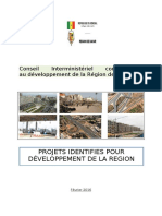 Projets identifiés dans la région 