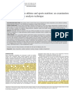 Body Composition in Athletes and Sports Nutrition: An Examination of The Bioimpedance Analysis Technique