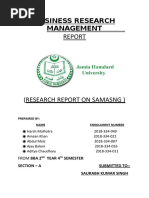 Business Research Management Report