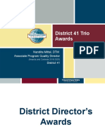 District 41 Trio Awards: Nandita Mittal, DTM Associate Program Quality Director District 41
