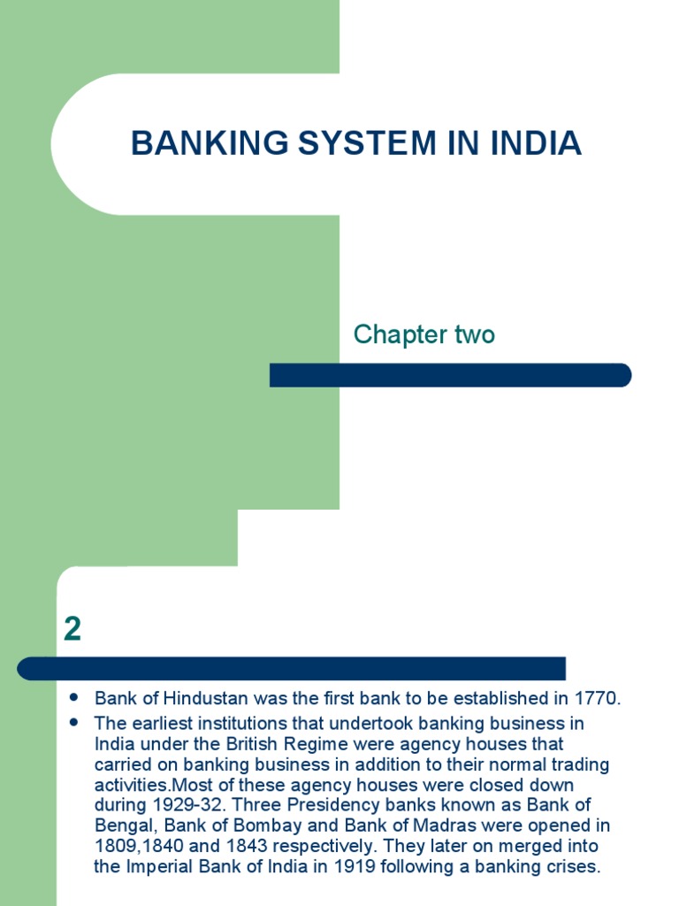 Banking System in India: Chapter Two | PDF | Reserve Bank Of India | Banks