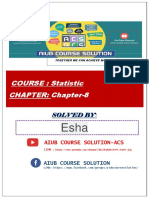 Statistic Chapter 8 New 2018-29 Solution PDF