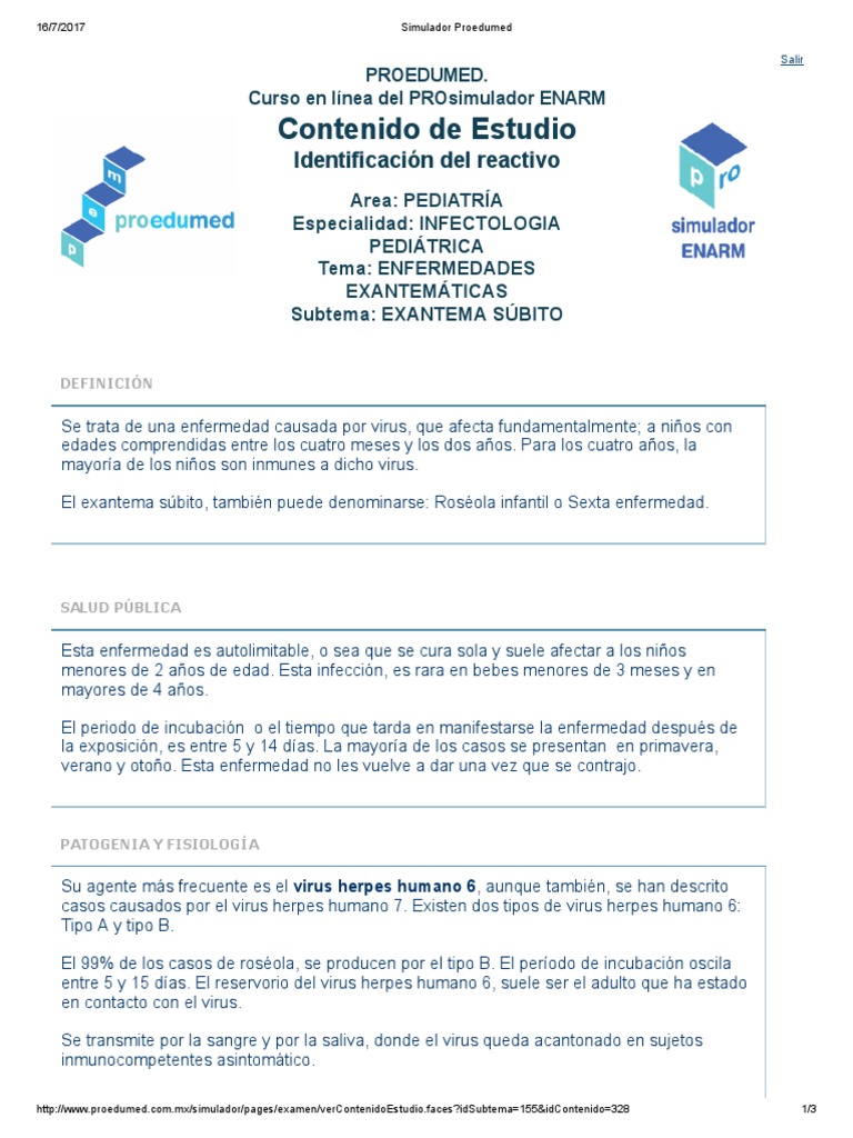 Exantema Subito Pdf Pdf Herpes Simple Virus