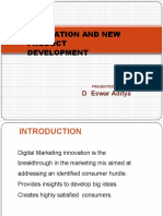 Innovation and New Product Development: D Eswar Aditya