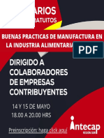 BUENAS PRACTICAS DE MANUFACTURA EN LA INDUSTRIA ALIMENTARIA COVID-19