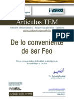 TEM 001 - de Lo Conveniente de Ser Feo - CarlosdelaRosaVidal