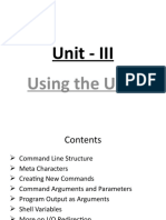 Unit - III: Using The Unix