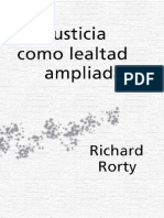 Rorty, Richard - La Justicia Como Lealtad Ampliada [PDF]