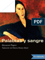 Palabras y Sangre - Giovanni Papini