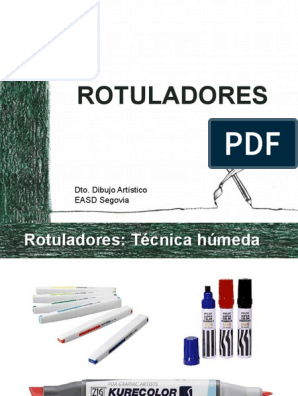 Rotuladores PDF, PDF, Dibujo