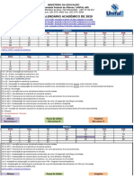 Calendário Acadêmico - 2020 - Anual - Alteração 02-04-2020 - Com Resoluacao 006.2020 PDF