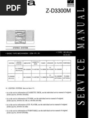 Aiwa MX-Z3300M | PDF