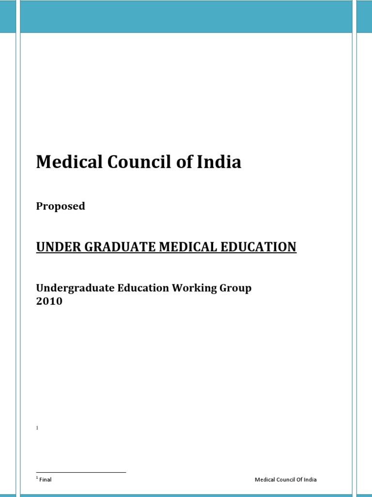 UG Medical Education | PDF | Medical School | Medical Education