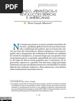 MONTEIRO, Nuno Gonçalo. ESTADO, «PRIVILÉGIOS» E REVOLUÇÕES IBÉRICAS E AMERICANAS