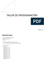 Taller de Programación: Clase 12
