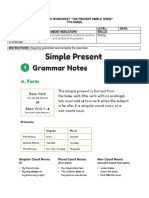 7th GRADE WORKSHEET PRESENT SIMPLE PDF