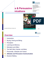 8 - Attitudes and Persuasive Communication