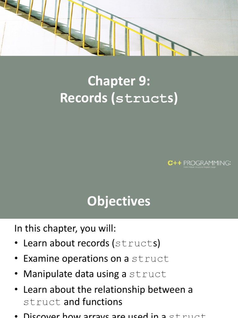 Records (Structs) | PDF | C++ | Array Data Type