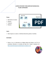 8 Taller de Traslacic3b3n Rotacic3b3n y Reflexic3b3n de Figuras en El Plano Cartesiano PDF