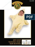 Jiffy Knit "Dancing Star" Baby Bunting: Item #638